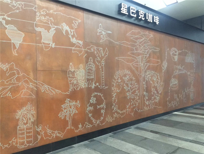 长岛耐候钢幕墙